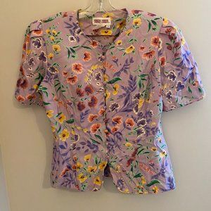 Vintage Floral Crop Top